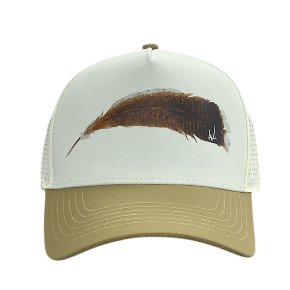 Natural and Khaki Performance Hat