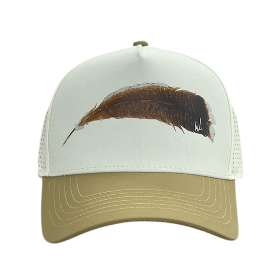 Natural and Khaki Performance Hat
