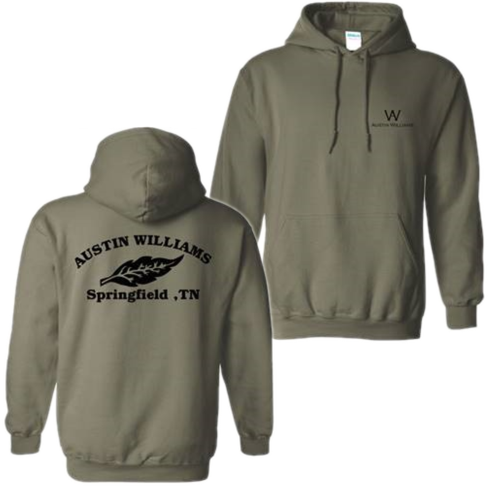 Military Green Logo Hoodie