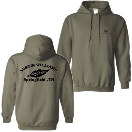 Military Green Logo Hoodie